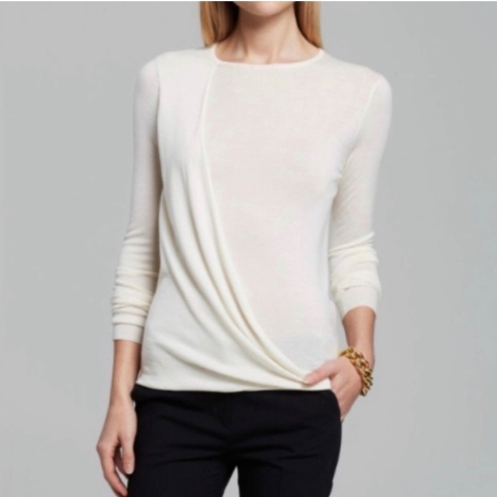 Theory Twist Front Sempra Fluidity Silk/Wool Top